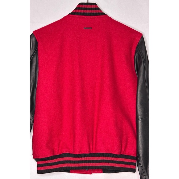 Free People x Deadwood Diana Wool & Leather Varsity Jacket $399 Sz 36 - Picture 9 of 15